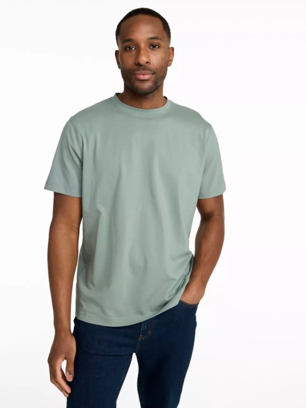 NWOT men’s LL Bean sage green cotton tee shirt size XL extra large